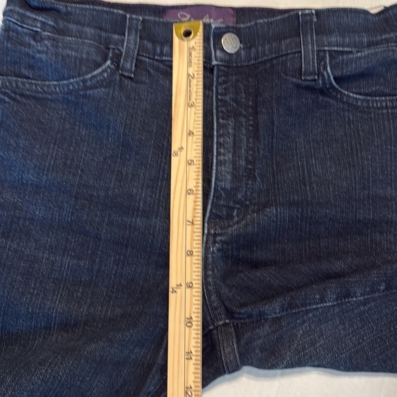 NYDJ Sheri Slim Mid-Rise Dark Wash Jeans Size 6 - Picture 4 of 11
